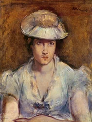 Jeune fille en blanc ou Marguerite Gauthier-Lathuille, c.1878